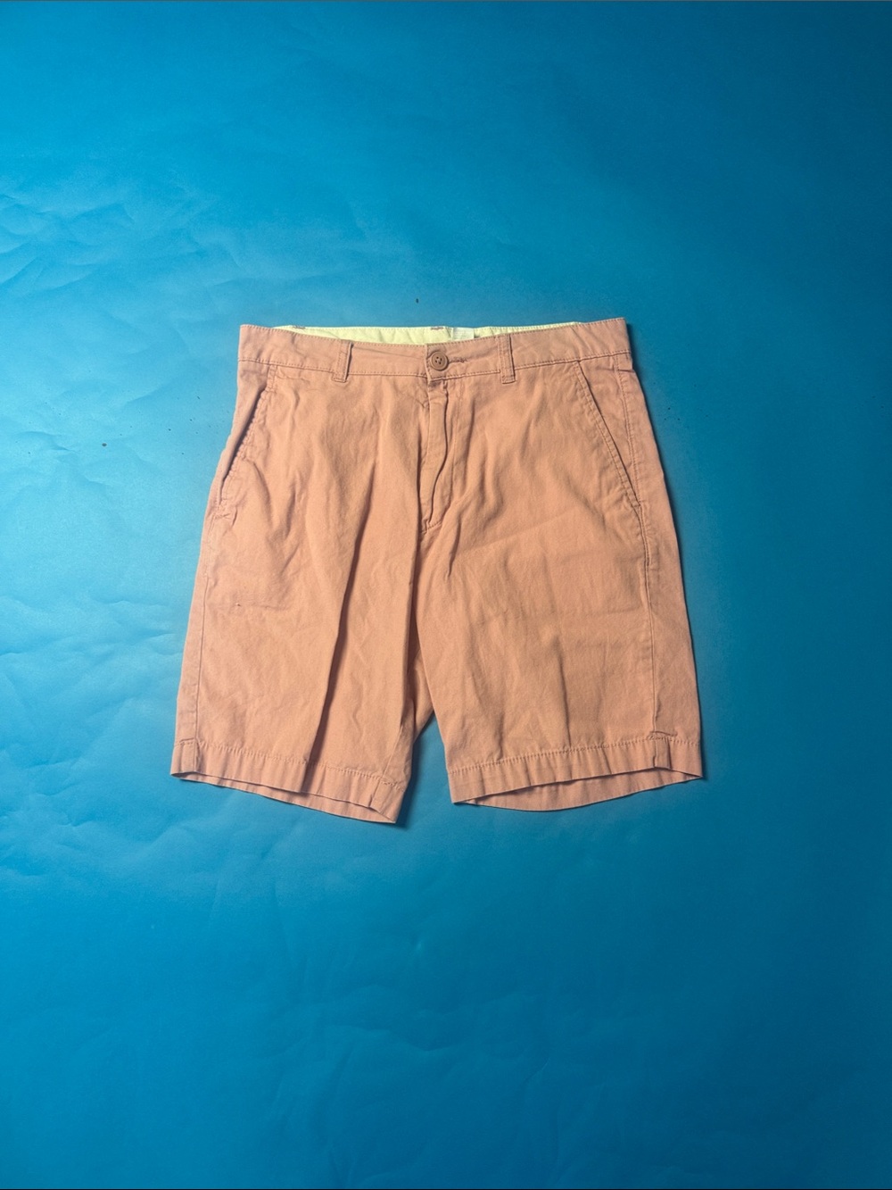 Divided Men's Salmon Pink Flat Front Shorts